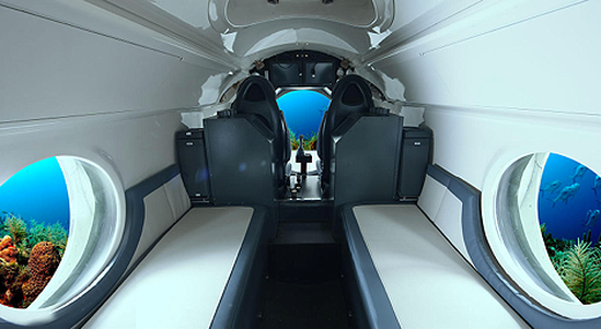 rear interior of luxury sub